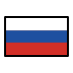 Flag of Russia: white, blue, and red horizontal stripes from top to bottom.